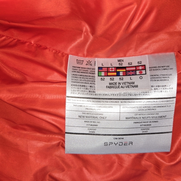 Spyder Down Vest Men's Large NWT - Picture 6 of 7
